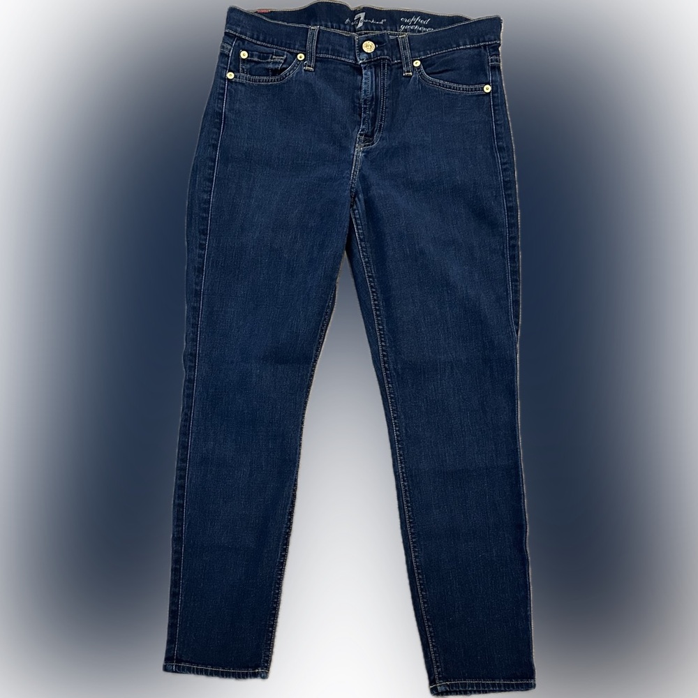 Perfect condition: 7 for all mankind cropped gwenevere size 28